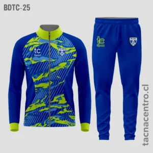 Buzos deportivos azul y verde
