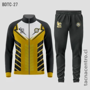 Buzos deportivos Negro con dorado y blanco