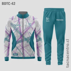 Buzos deportivos Turquesa con rayas