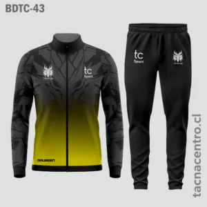 Buzos deportivos Negro con amarillo