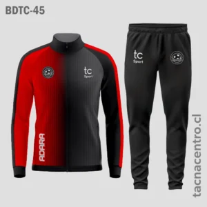 Buzos deportivos Rojo con negro