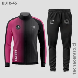 Buzos deportivos Rosado con negro