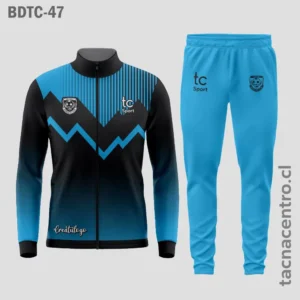 Buzos deportivos Negro y celeste