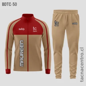 Buzos deportivos Crema y rojo