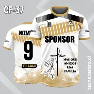 Camiseta de futbol blanco con lineas psicodelicas rosadas