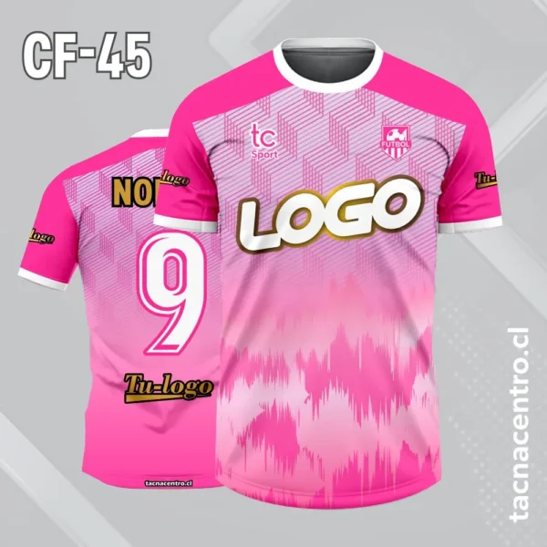 Camiseta de futbol morado con efecto desgaste en la parte baja 3 Camiseta de futbol rosado con efecto desgaste en la parte baja