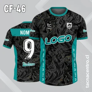 Camisetas de Futbol Plomas Personalizadas 9 Camiseta de futbol gris con bordes verdes