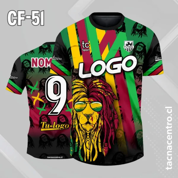 Camiseta de Futbol Bob Marley Leon 2 Camiseta de Futbol Bob Marley Leon