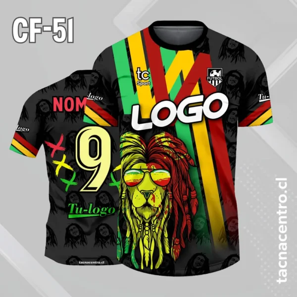 Camiseta de Futbol Bob Marley Leon 3 Camiseta de Futbol Bob Marley Leon