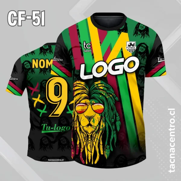 Camiseta de Futbol Bob Marley Leon 4 Camiseta de Futbol Bob Marley Leon