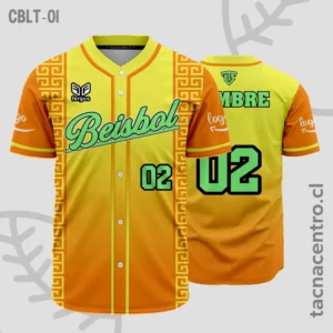 Camisetas de Beisbol AMARILLO Y NARANJA