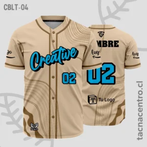 Camisetas de Beisbol crema