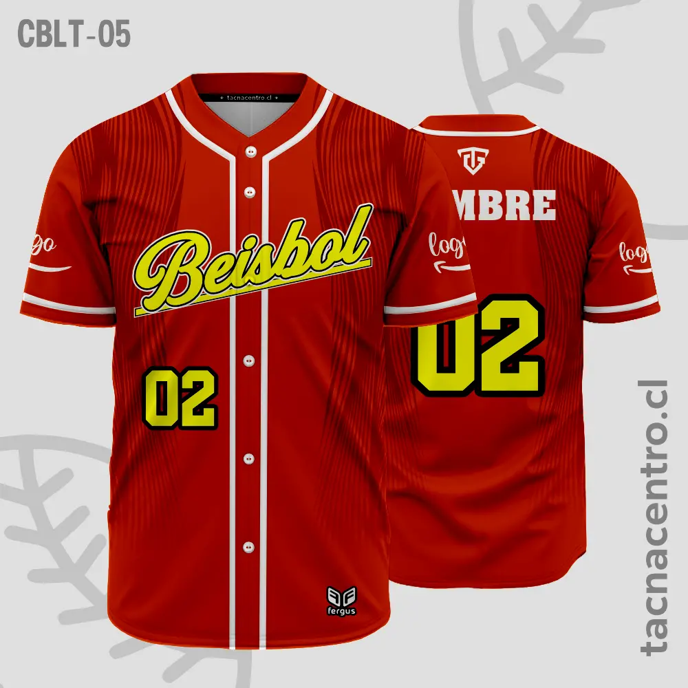 Camisetas de Beisbol Rojo