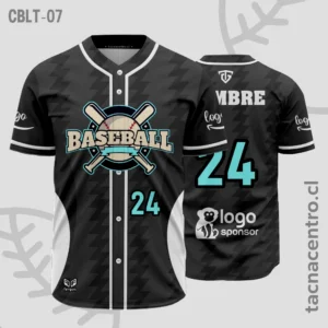 Modelos de Camisetas de Béisbol 37 Camisetas de Beisbol Negro y blanco