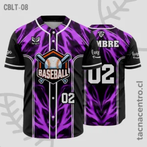 Camisetas de Beisbol MORADO y negro