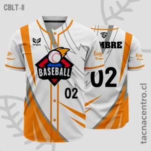 Modelos de Camisetas de Béisbol 15 Camisetas de Beisbol Blanco y naranja