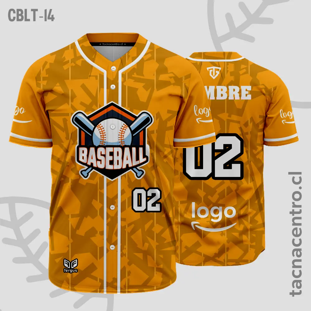 Camisetas de Beisbol Naranja