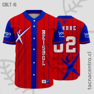 Modelos de Camisetas de Béisbol 40 Camisetas de Beisbol Rojo y azul