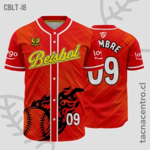 Modelos de Camisetas de Béisbol 41 Camisetas de Beisbol Rojo y lineas blancas