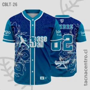 Modelos de Camisetas de Béisbol 6 Camisetas de Beisbol Azul con celeste