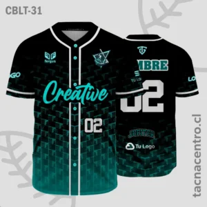 Camisetas de Beisbol verde y negro