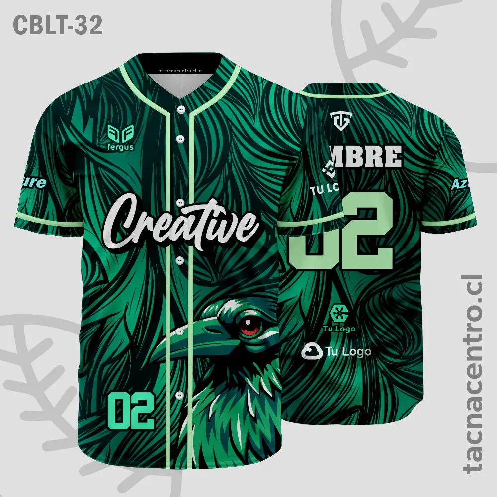 Camisetas de Beisbol Verde oscuro