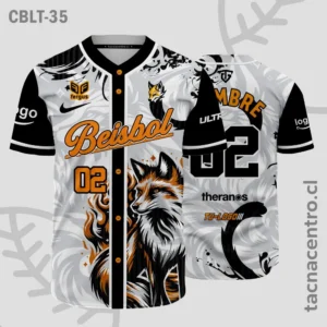 Camisetas de Beisbol plomo con negro