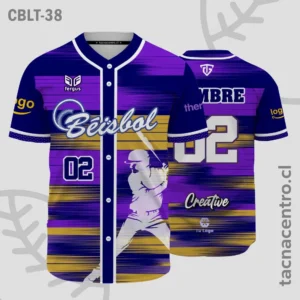 Camisetas de Beisbol morado