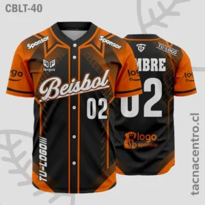 Modelos de Camisetas de Béisbol 30 Camisetas de Beisbol Naranja y negro