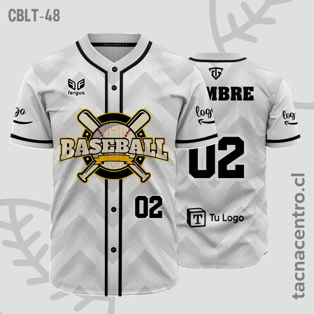 Camisetas de Beisbol Blanco