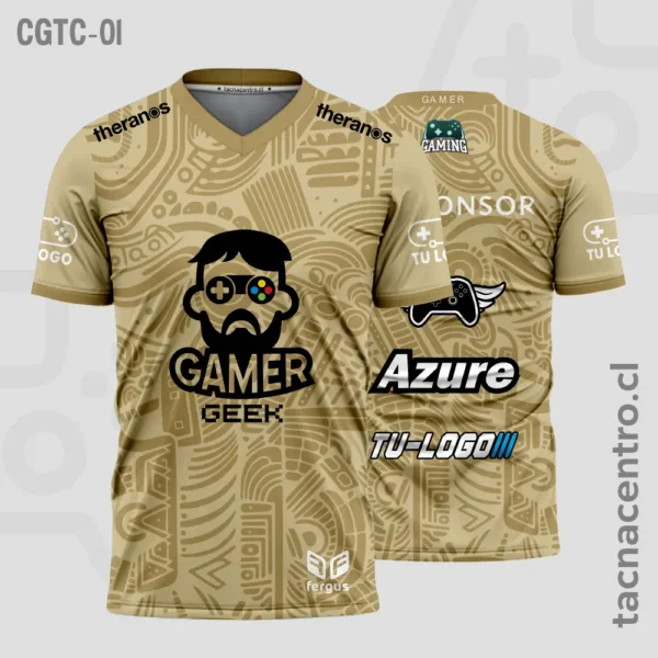 Camisetas Gamer Naranja 2 Camisetas Gamer DORADO