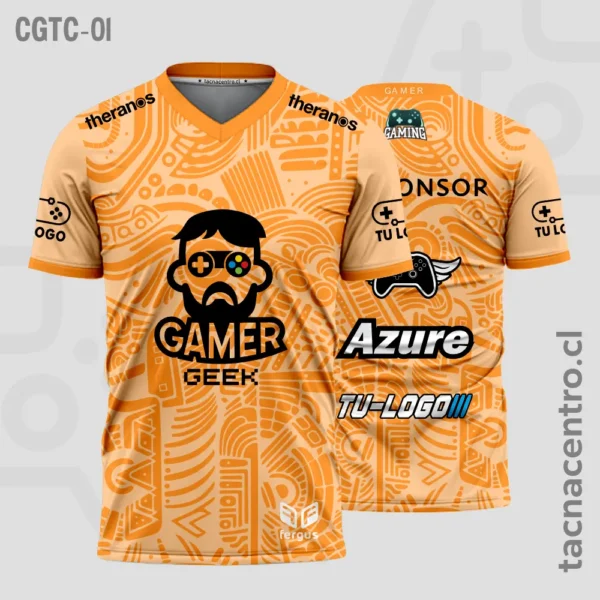 Camisetas Gamer Naranja 1 Camisetas Gamer Naranja