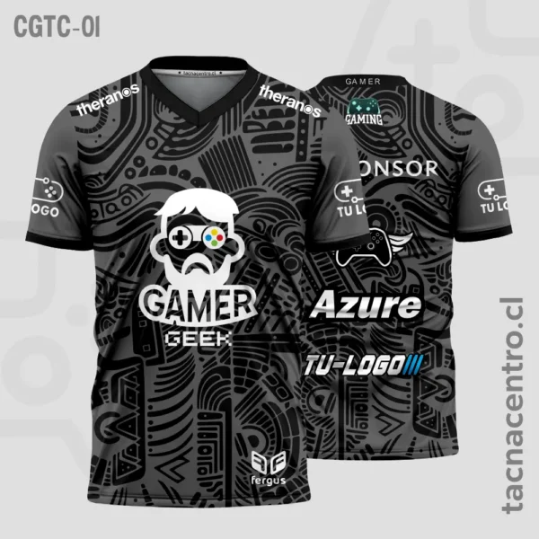 Camisetas Gamer Naranja 3 Camisetas Gamer NEGRO