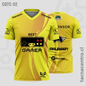 Camisetas Gamer amarillo