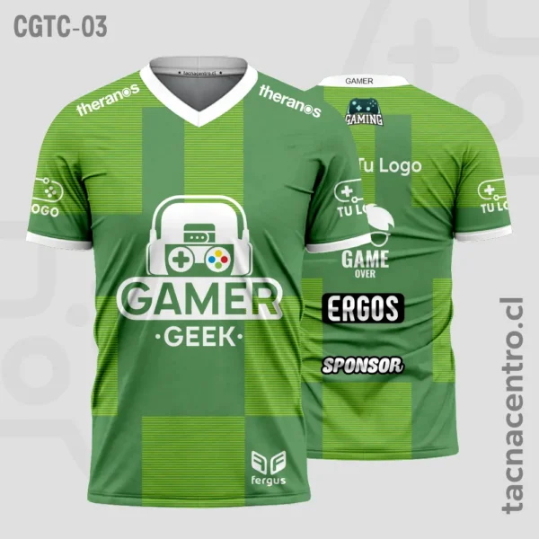 Camisetas Gamer Plomo 2 Camisetas Gamer verde
