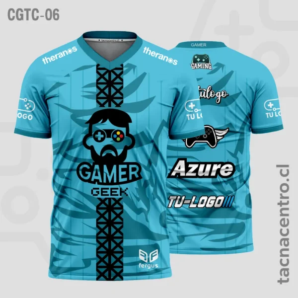 Camisetas Gamer Rosado 2 Camisetas Gamer celeste