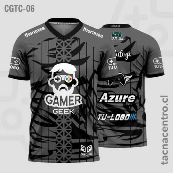 Camisetas Gamer Rosado 3 Camisetas Gamer negro