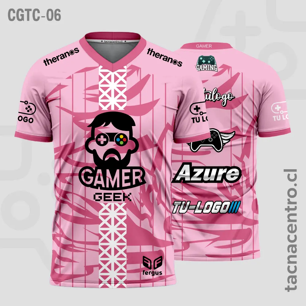 Camisetas Gamer Rosado