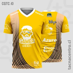 Camisetas Gamer Amarillo con rayas