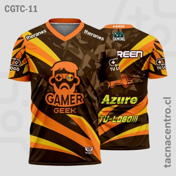 Camisetas Gamer Rojo 2 Camisetas Gamer naranja