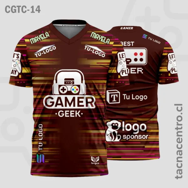 Camisetas Gamer Morado 3 Camisetas Gamer guinda