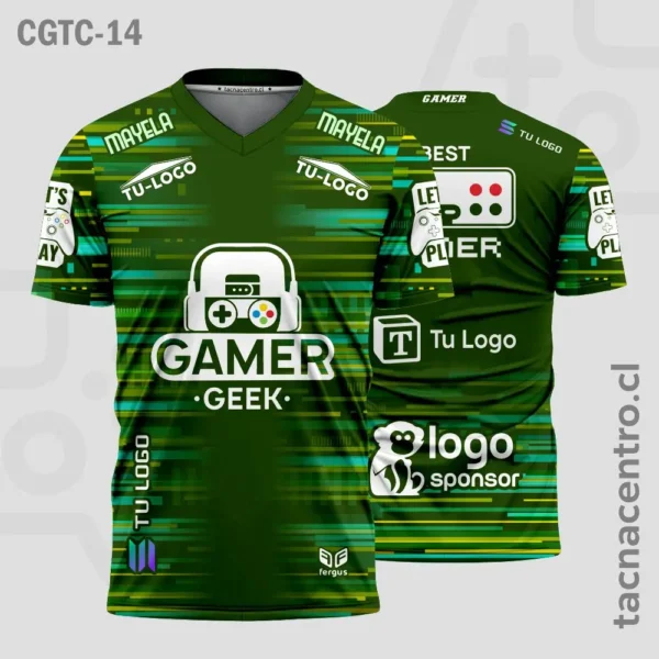 Camisetas Gamer Morado 2 Camisetas Gamer verde