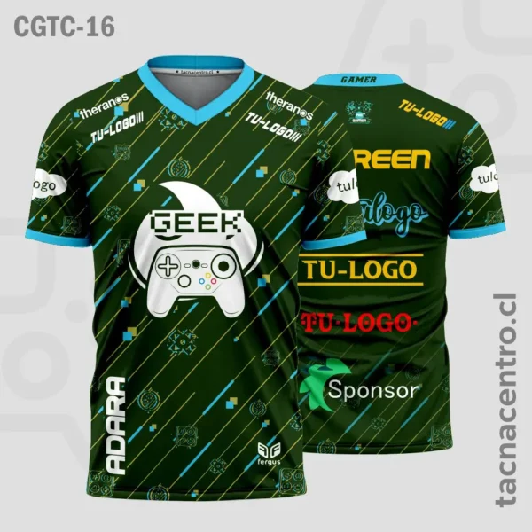 Camisetas Gamer Violeta con crema 2 Camisetas Gamer Verde