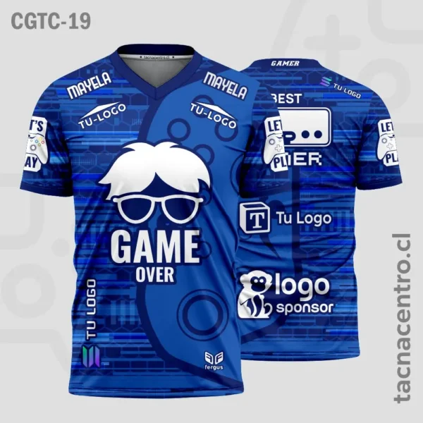 Camisetas Gamer Azul 1 Camisetas Gamer Azul