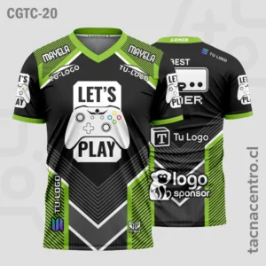Camisetas Gamer Negro y verde