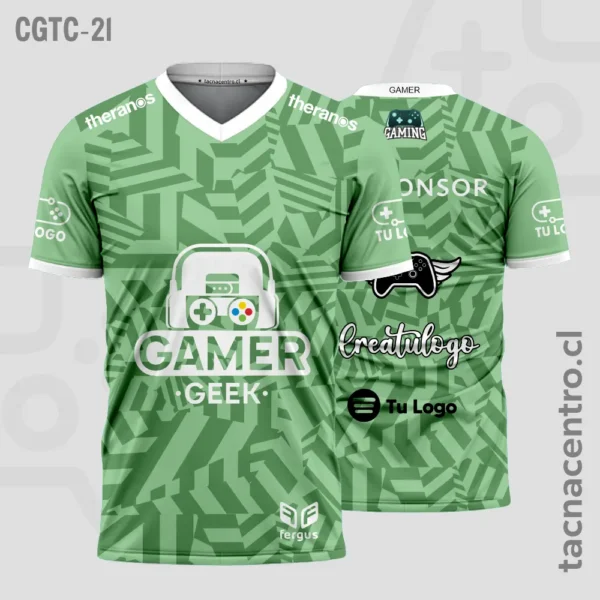 Camisetas Gamer Verde 1 Camisetas Gamer verde