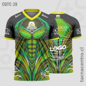 Camisetas Gamer Verde y gris