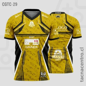 Camisetas Gamer Amarillo con negro