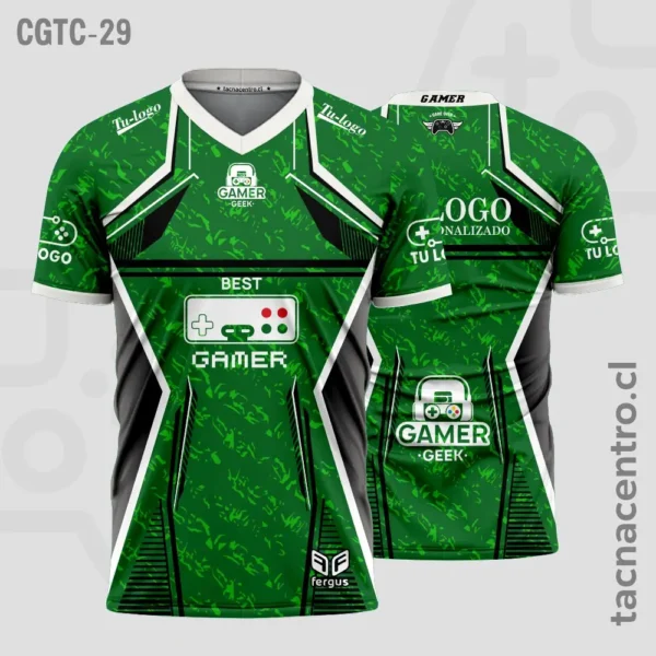 Camisetas Gamer Amarillo con negro 3 Camisetas Gamer verde