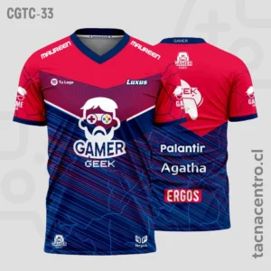 Camisetas Gamer azul y rojo